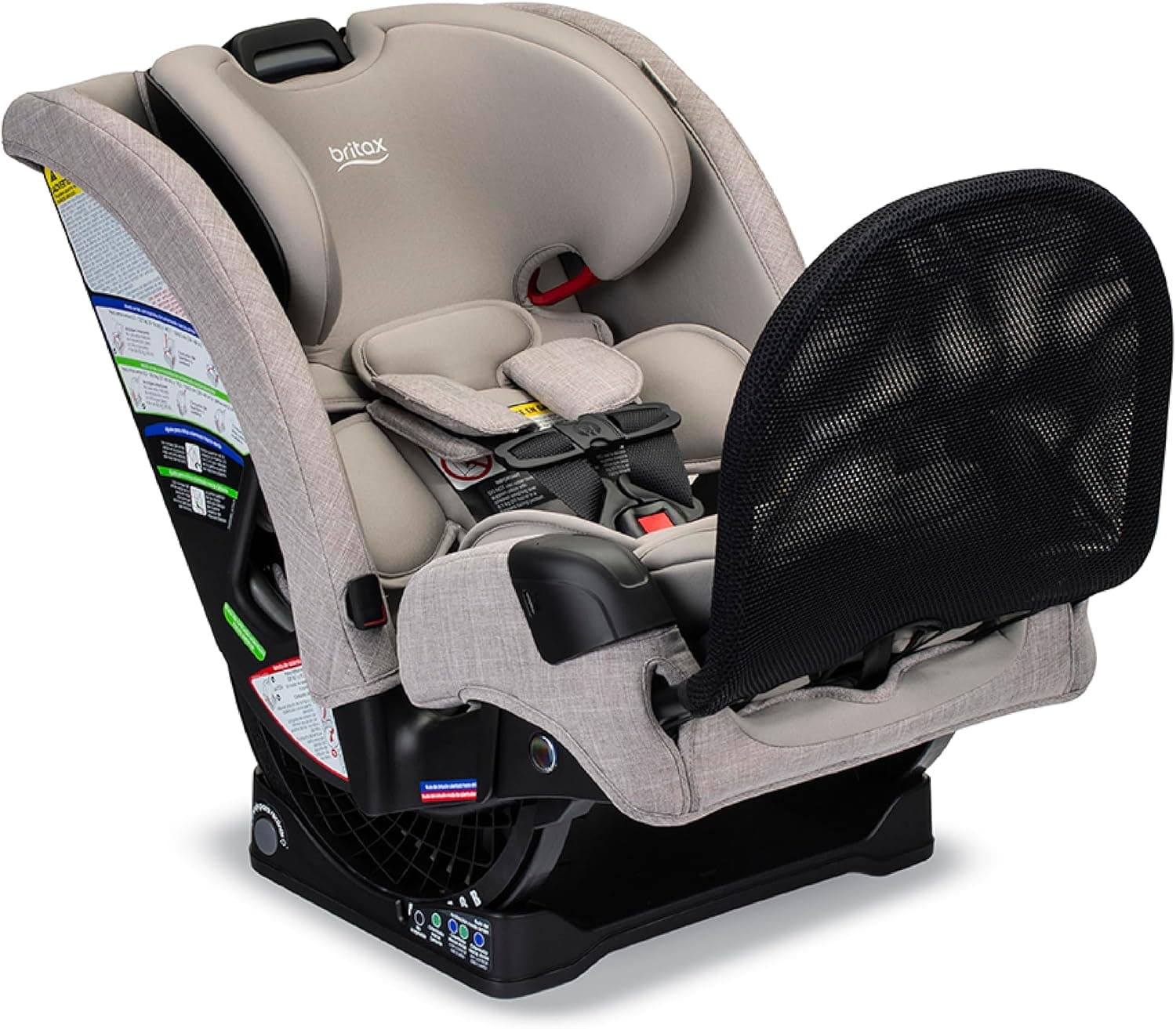Britax One4Life Slim All-in-One Car Seat, 10 Years of Use, 44.5 cm SpaceSaver Design, Converts from Rear-Facing Infant Car Seat to Forward-Facing Booster Seat, ClickTight Installation, Parchment